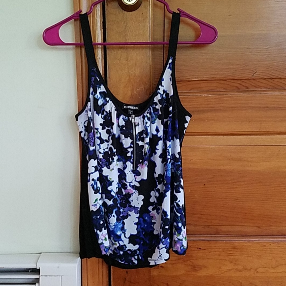 Floral Tank Top by Express - small
